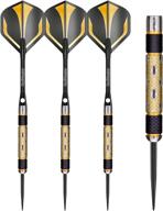 🎯 red dragon golden eye tungsten darts: premium 1:24g set with flights and stems - ultimate precision and style logo