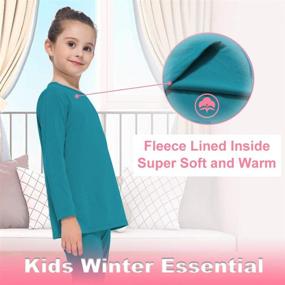 img 3 attached to 👧 Girls' Clothing: Subuteay Thermal Fleece Baselayer Undershirts