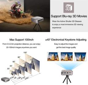 img 2 attached to Projector Portable Wireless Projectors Keystone Television & Video