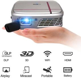 img 4 attached to Projector Portable Wireless Projectors Keystone Television & Video