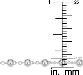 img 2 attached to 🌌 Браслет на молитвенном бисере из стерлингового серебра с возможностью регулировки длины от Kooljewelry (от 7 до 8,5 дюймов)