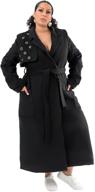 π§₯ pantora women's grommet trench coat in stylish yellow - women's clothing for fashionable statements logo
