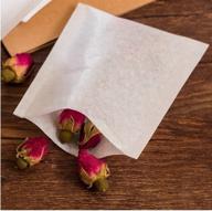 premium pack of 50 large 4x5 sealable tea bags for fresh and flavorful brews logo