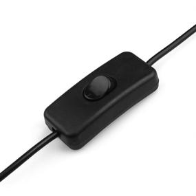 img 3 attached to 💡 JEEUE 12V Power DC Male to Female Cable with On/Off Switch, 5.5mm x 2.1mm DC Cable Extension Rocker Switch for Driving Recorder, Desk Lamp, Fan & Strips - 1FT