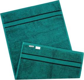 img 1 attached to 🛀 COTTON CRAFT Ultra-Soft 6 Piece Towel Set - Highly Absorbent Bathroom Shower - Premium Ringspun Cotton 580 GSM - 2 Oversized Large Bath Towels (30x54), 2 Hand Towels (16x28), 2 Wash Cloths (12x12) - Teal