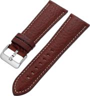 👍 genuine leather hadley roma msm906rb 220: the perfect 22 mm watch strap logo