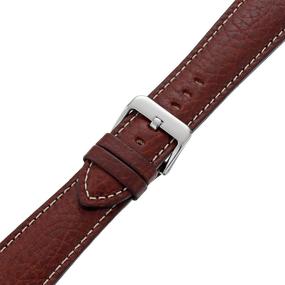 img 1 attached to 👍 Genuine Leather Hadley Roma MSM906RB 220: The Perfect 22 mm Watch Strap
