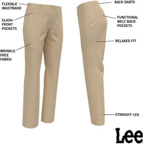 img 1 attached to 👖 Perfectly Relaxed: LEE Women's Wrinkle-Reducing Straight Pants for Effortless Style