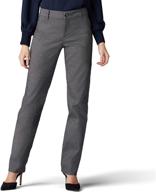 👖 perfectly relaxed: lee women's wrinkle-reducing straight pants for effortless style logo