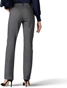 img 2 attached to 👖 Perfectly Relaxed: LEE Women's Wrinkle-Reducing Straight Pants for Effortless Style