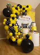 🐝 bee balloon arch &amp; garland kit - yellow and black balloons for bumble bee party - what will it bee gender reveal, honey bee baby shower, happy bee day, bee birthday party decorations &amp; supplies логотип