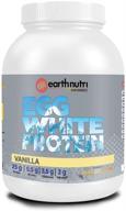 🥚 earthnutri - vanilla egg white protein powder for workout and muscle growth support: non-gmo, gluten-free, makes 30 protein drinks logo