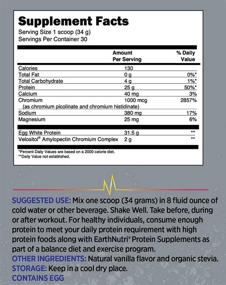 img 2 attached to 🥚 EarthNutri - Ванильный порошок яичного белка для тренировок и поддержки роста мышц: без ГМО, без глютена, делает 30 белковых напитков.