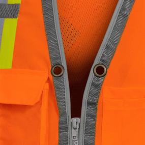 img 2 attached to Reflective Pioneer Safety Vest for Men - Occupational Health & Safety Gear