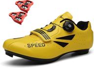 zenkons cycling shoes: unisex indoor bicycle shoes 🚲 for spd&look cleats, ideal for road racing with lock pedal logo