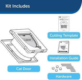 img 1 attached to 🐱 Enhanced PetSafe Staywell 4 Way Locking Classic Cat Flap: Simple Installation, Long-lasting, Premium Pet Door for Cats