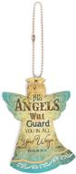 🚗 p. graham dunn vintage wood car charm - his angels protective guardian logo