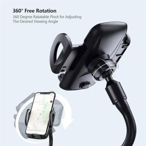 img 1 attached to 📱 Universal Car Cup Phone Holder Mount with Upgraded Cup Base - Compatible with iPhone 11 Pro/XR/XS Max/X/8/7 Plus/6s, Samsung S10/Note 9/S8 Plus/S7/GPS and More