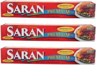 📦 saran premium plastic wrap, pack of 3, 100 sq ft logo