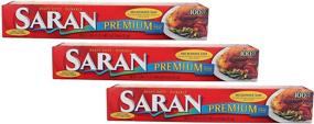 img 3 attached to 📦 Saran Premium Plastic Wrap, Pack of 3, 100 Sq Ft