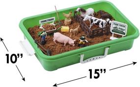 img 1 attached to 🐄 Sand Play Set Container for Farm-themed Playtime