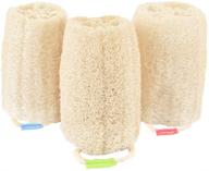 🛁 organic egyptian loofah sponge, 3-pack - natural body back shower puff scrubber for men and women - biodegradable luffa sponge for exfoliating, cleansing skin - ideal for bathing, spa, massaging, and daily skin care logo