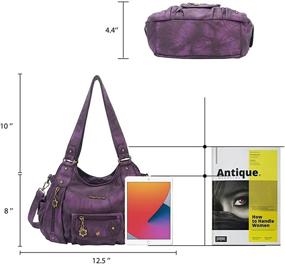 img 3 attached to Angel Barcelo Handbags Shoulder Black