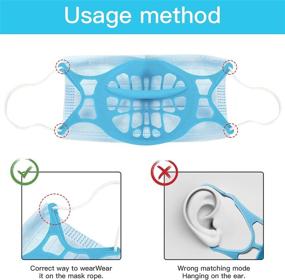 img 2 attached to 😷 Ultimate Comfort: Silicone Breathing Soft Reusable Washable Mask