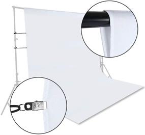 img 3 attached to CIPAZEE White Backdrop Photography Background - Professional 6FT x 📸 10FT Photo Background for Stunning Photoshoots, Screen Recording, and Video Production