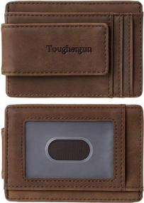 img 4 attached to Toughergun Genuine Leather Magnetic Blocking Men's Accessories and Wallets, Card Cases & Money Organizers