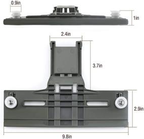 img 2 attached to 🔧 Whirlpool Dishwasher Top Rack Adjuster Parts Replacement - Upgraded Metal Screw for Heavy Duty Wheels - Replaces W10712394 Ap5956100 Ps10064063 W10238418 W10253546 W10712394Vp