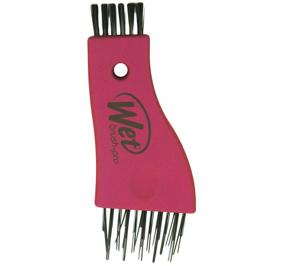 img 3 attached to Wet Brush Pro Select Clean Sweep Brush Cleaner - Punchy Pink (1 Count)