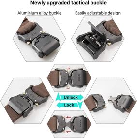 img 3 attached to JUKMO Tactical Military Heavy Duty Quick Release Men's Accessories & Belts