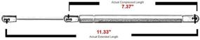 img 1 attached to 🚙 Pair of Gas Charged Front Hood Lift Support Shocks Struts Springs for 1999-2004 Jeep Grand Cherokee, Model 4048