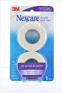 🩹 nexcare durable cloth first aid tape, 3/4 inch x 6 yard, u.s. hospital grade with easy dispenser логотип