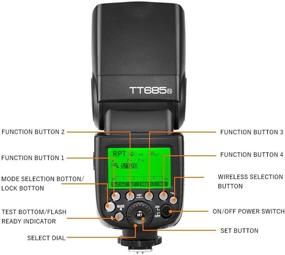 img 1 attached to Godox TT685N TTL Camera Flash for Nikon DSLR - High Speed 1/8000s, GN60, I-TTL II Autoflash Compatible