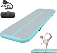 🤸 inflatable gymnastics mat for kids and home use - ppxia tumble track air mat 10ft-20ft with electric pump logo