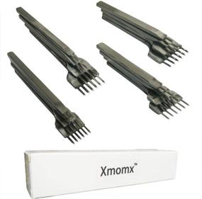 img 3 attached to 🔧 Xmomx Leather Craft Tools Set - Hole Lacing Punch Chisel DIY Stitching Tool with Multiple Prong Options - 6mm