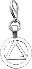 img 4 attached to 🔒 AA Recovery Jewelry - FEELMEM AA Sobriety Charm: Zipper Pull for Alcoholics Anonymous (AA) Gifts, Sober Sobriety Clip-on Charm, Sobriety Gifts