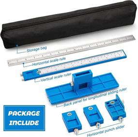 img 1 attached to 🔧 Cabinet Hardware Jig: Effortless Installation of Handles & Knobs on Doors and Drawers with Cabinet Handle Template Tool