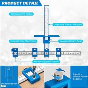 img 2 attached to 🔧 Cabinet Hardware Jig: Effortless Installation of Handles & Knobs on Doors and Drawers with Cabinet Handle Template Tool