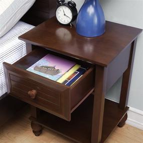 img 2 attached to Dorel Living WM2420EP2 DC Nightstand Espresso