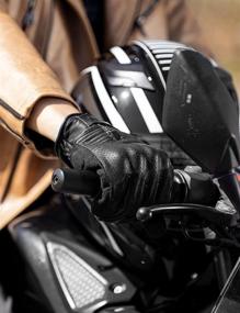 img 3 attached to INBIKE Comfortable Motorcycle Gloves: Genuine Perforated Leather, Breathable, and Hard Knuckle Protection for Road Racing