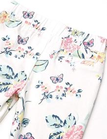 img 3 attached to 🌸 Girls' Floral Printed Pant by Flapdoodles