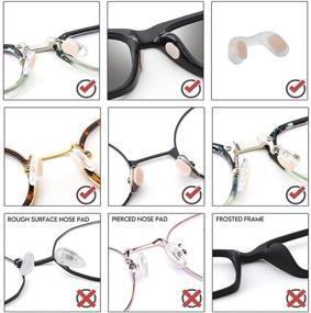 img 1 attached to OPUGIT Adhesive Anti Slip Eyeglasses Sunglasses