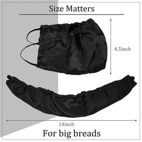 img 3 attached to 🧔 Adjustable Facial Hair Apron Guard Bonnet - 3-Piece Beard Bandana Beard Covers Bedtime Bib Cap for Men (Black)