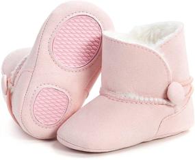 img 2 attached to Maleris Newborn Booties Anti Slip Toddler Boys' Shoes for Boots