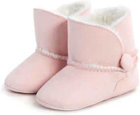 img 3 attached to Maleris Newborn Booties Anti Slip Toddler Boys' Shoes for Boots