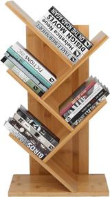 img 3 attached to JIIKOOAI Bookshelf Bookcase Magazine Multi Tier