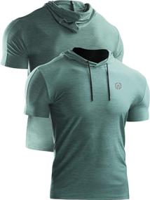 img 3 attached to 👕 Neleus Men's Performance Athletic Hooded Shirt with Dry Fit Technology